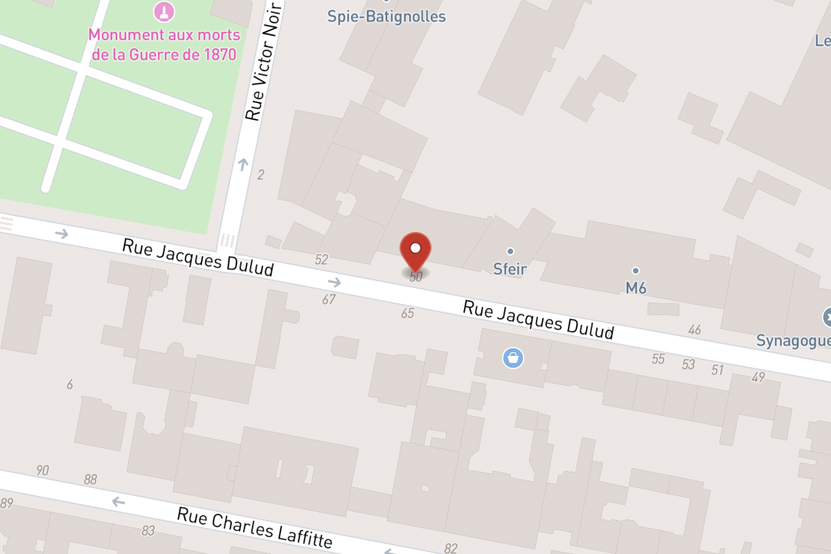 Plan de situation — 50 Rue Jacques Dulud