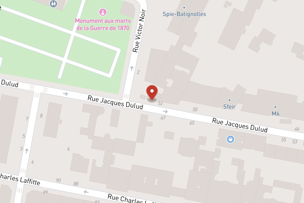 Plan de situation — 52BIS Rue Jacques Dulud