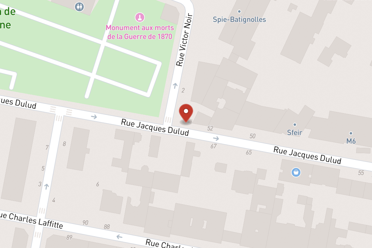 Plan de situation — 54 Rue Jacques Dulud