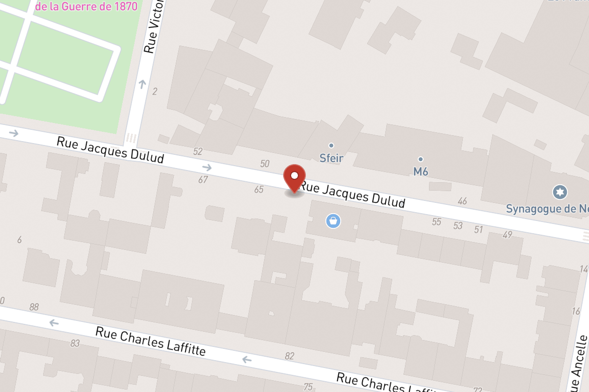 Plan de situation — 63 Rue Jacques Dulud