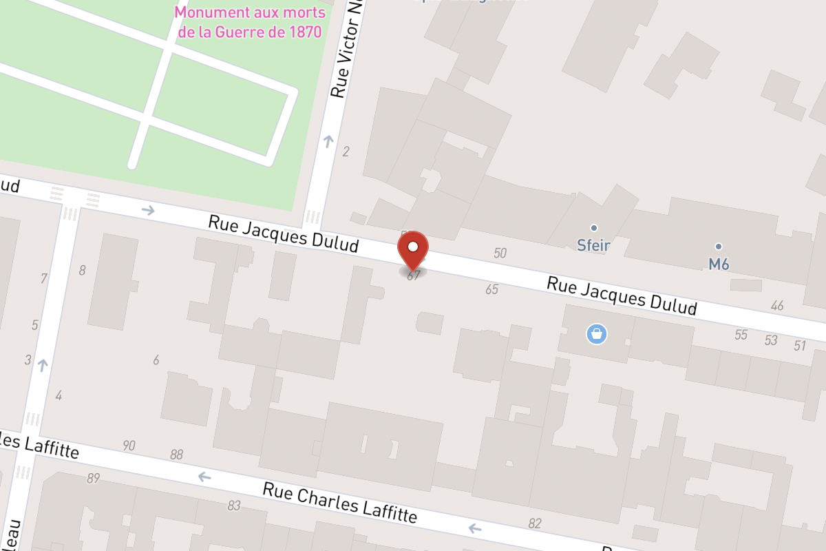 Plan de situation — 67 Rue Jacques Dulud