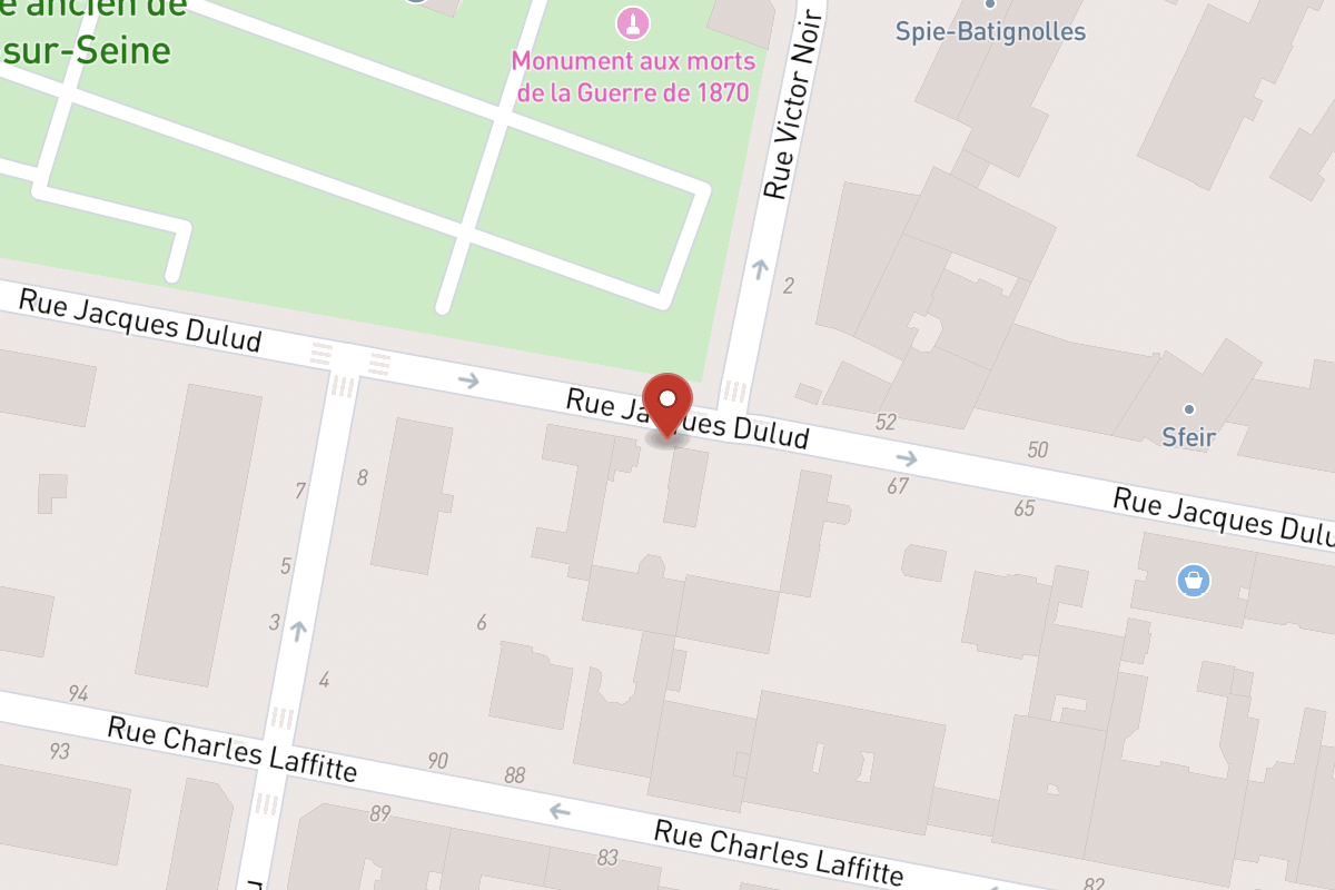 Plan de situation — 69 Rue Jacques Dulud