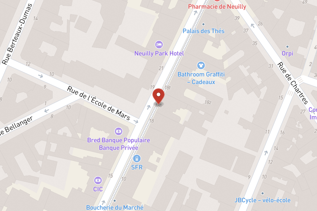 Plan de situation — 18B Rue Madeleine Michelis