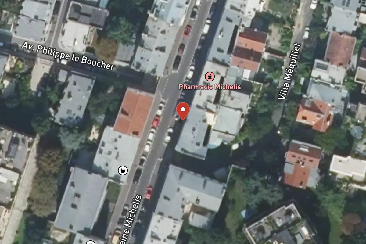 Vue satellite — 40 Rue Madeleine Michelis