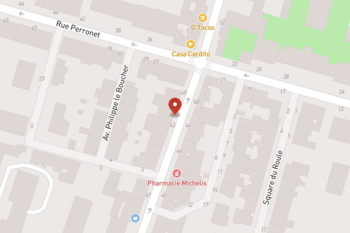Plan de situation — 43TER Rue Madeleine Michelis