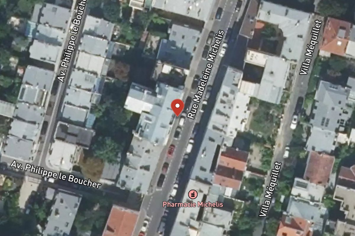 Vue satellite — 43 Rue Madeleine Michelis