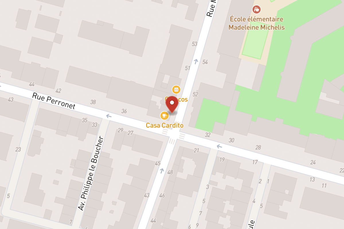 Plan de situation — 47 Rue Madeleine Michelis