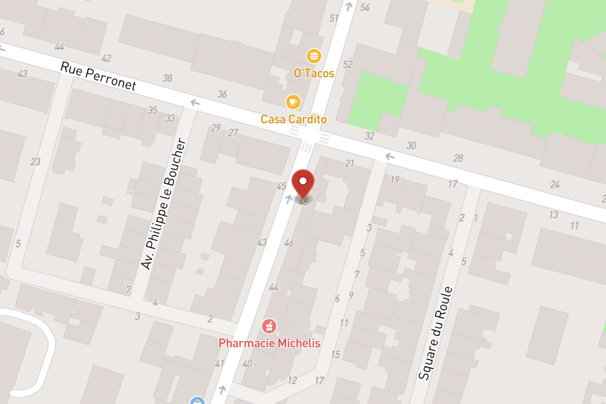 Plan de situation — 48 Rue Madeleine Michelis
