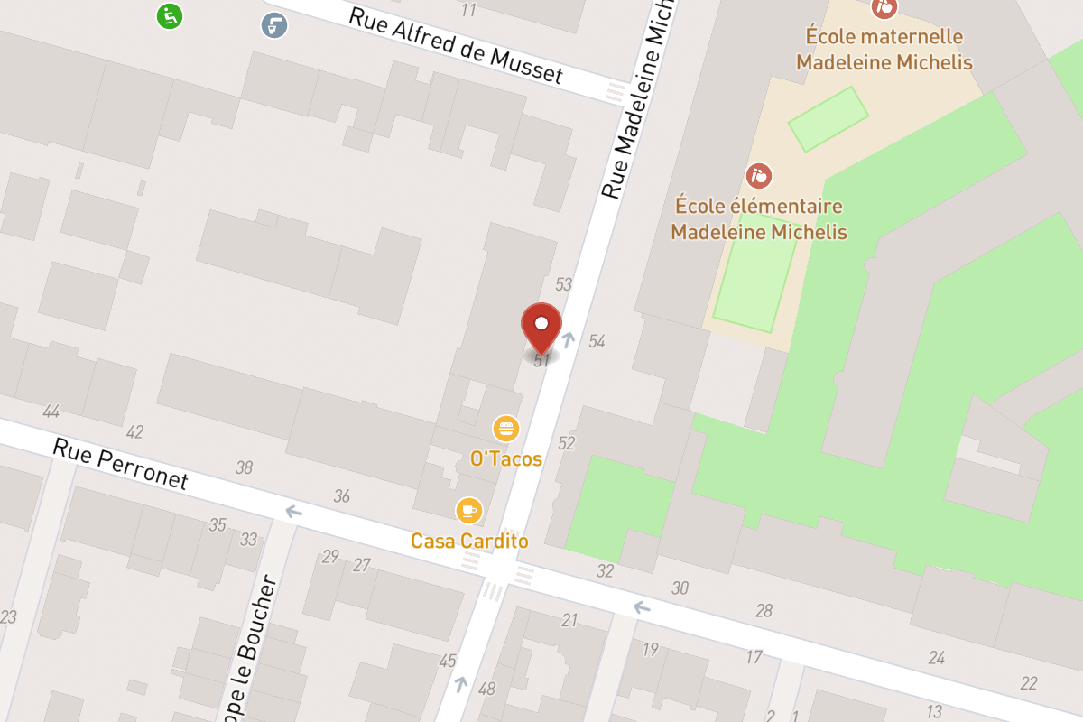 Plan de situation — 51 Rue Madeleine Michelis