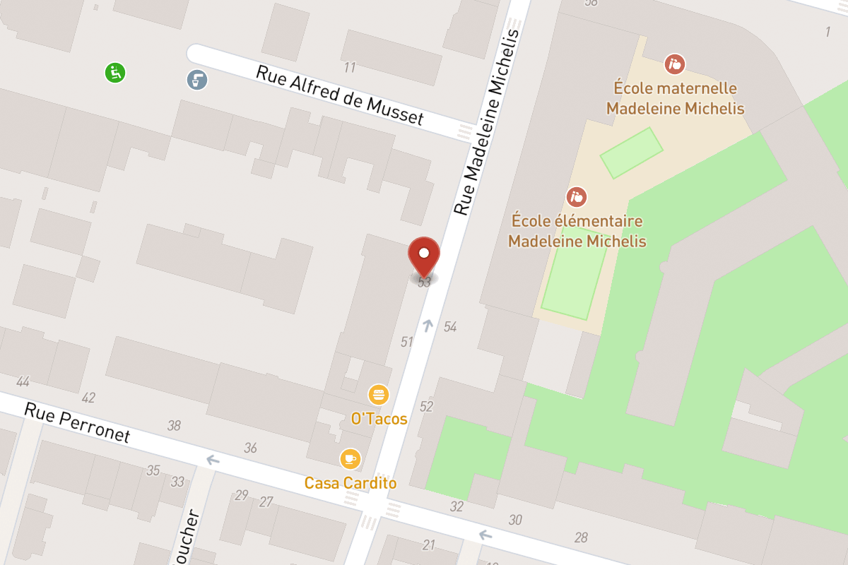 Plan de situation — 53 Rue Madeleine Michelis