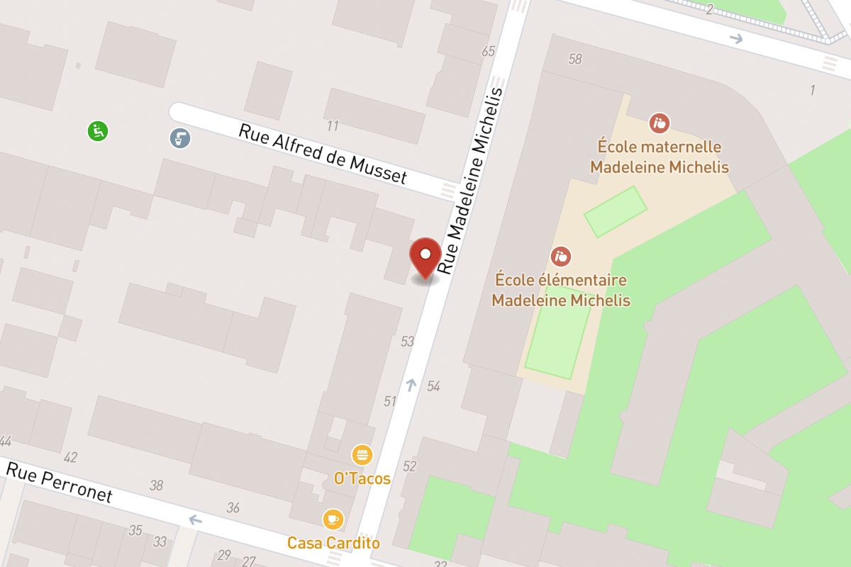 Plan de situation — 55 Rue Madeleine Michelis