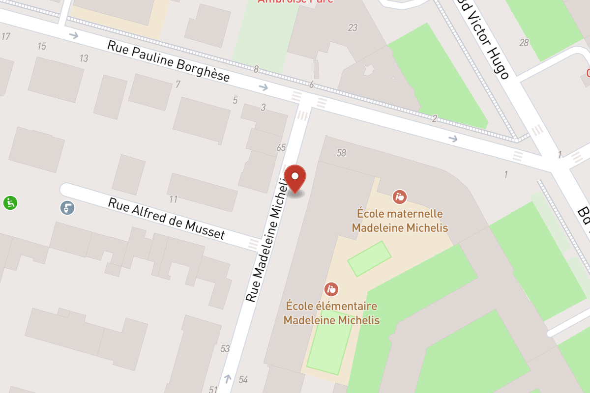 Plan de situation — 56 Rue Madeleine Michelis