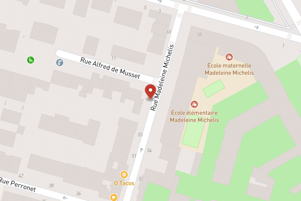 Plan de situation — 57 Rue Madeleine Michelis