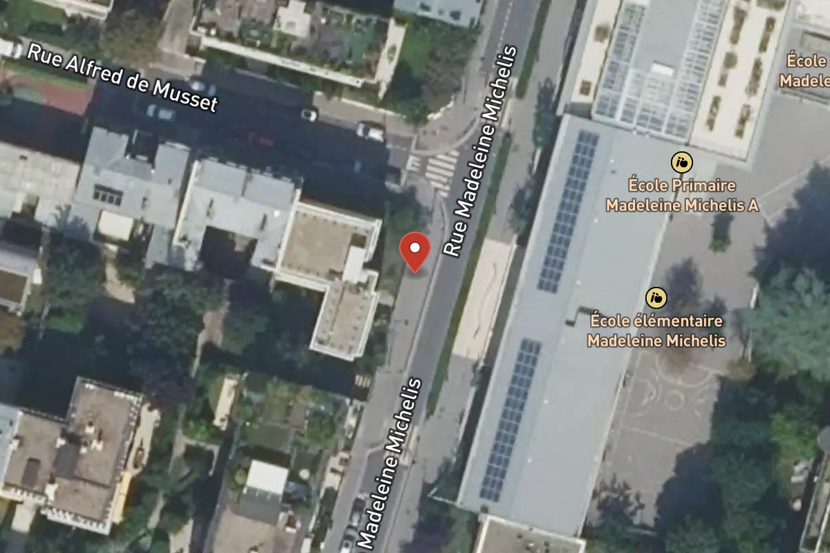 Vue satellite — 57 Rue Madeleine Michelis