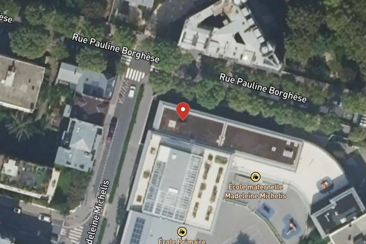 Vue satellite — 58 Rue Madeleine Michelis