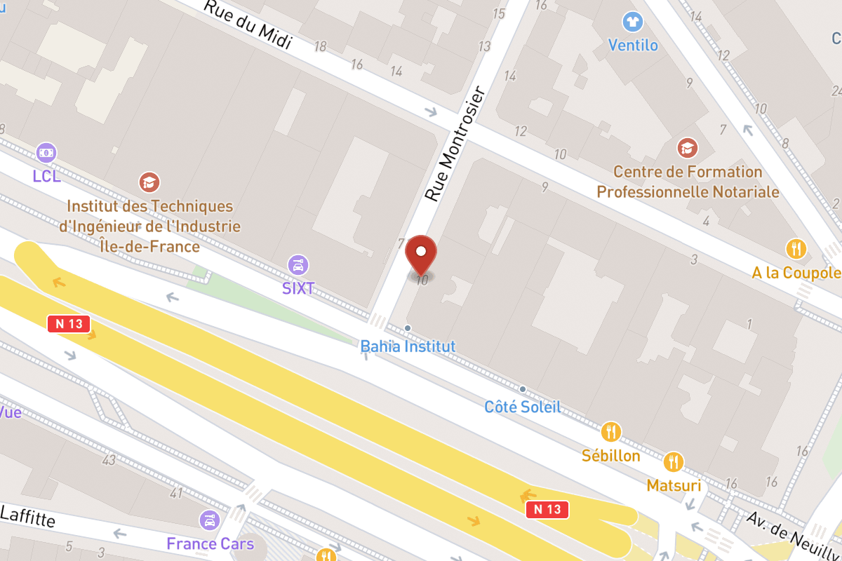Plan de situation — 10 Rue Montrosier