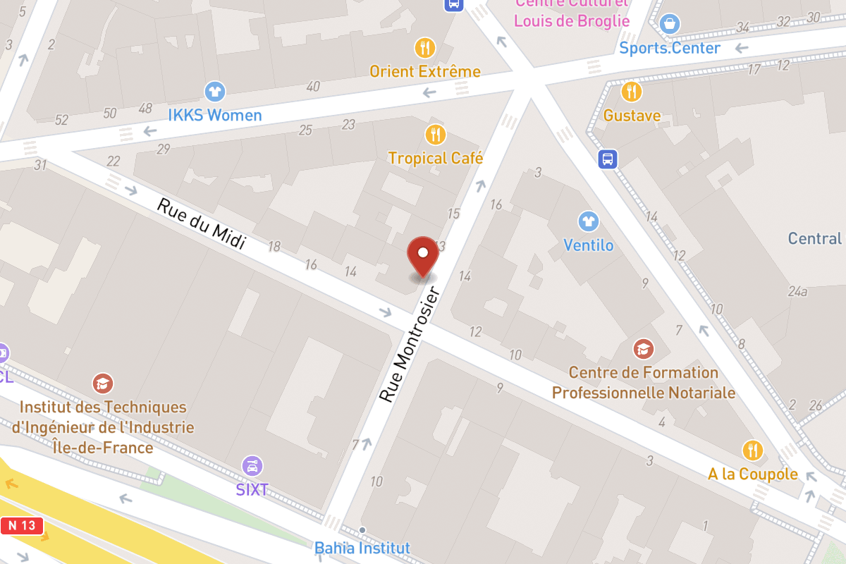 Plan de situation — 11 Rue Montrosier
