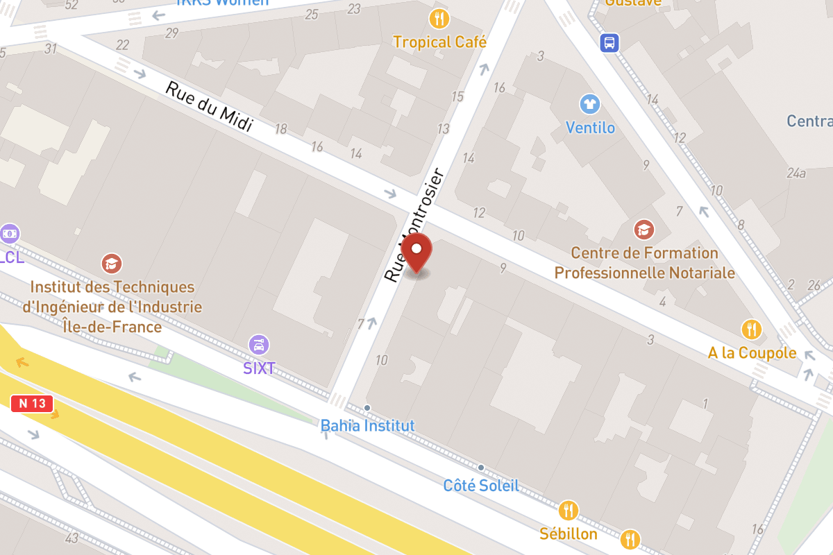 Plan de situation — 12 Rue Montrosier