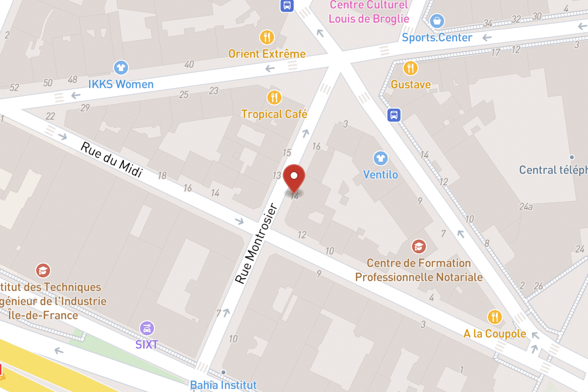 Plan de situation — 14 Rue Montrosier