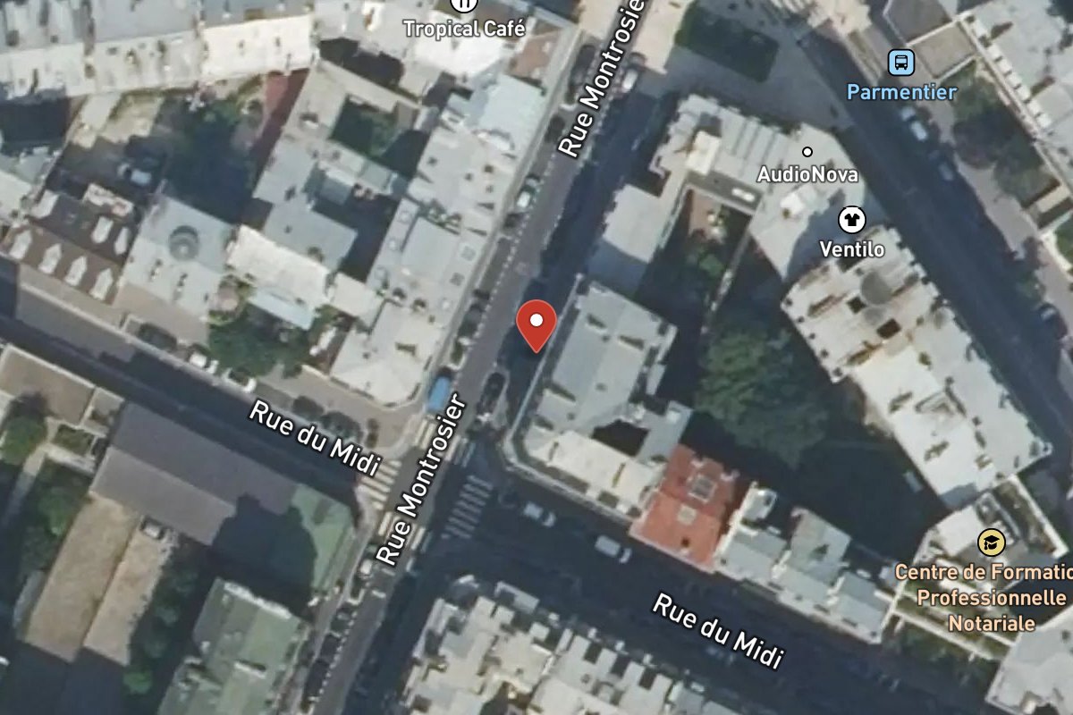 Vue satellite — 14 Rue Montrosier