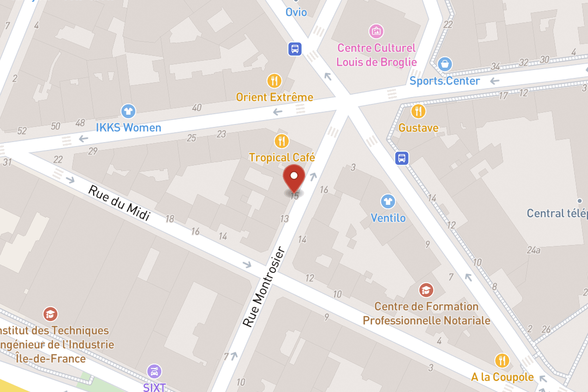 Plan de situation — 15 Rue Montrosier