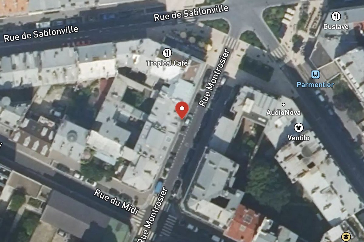 Vue satellite — 15 Rue Montrosier