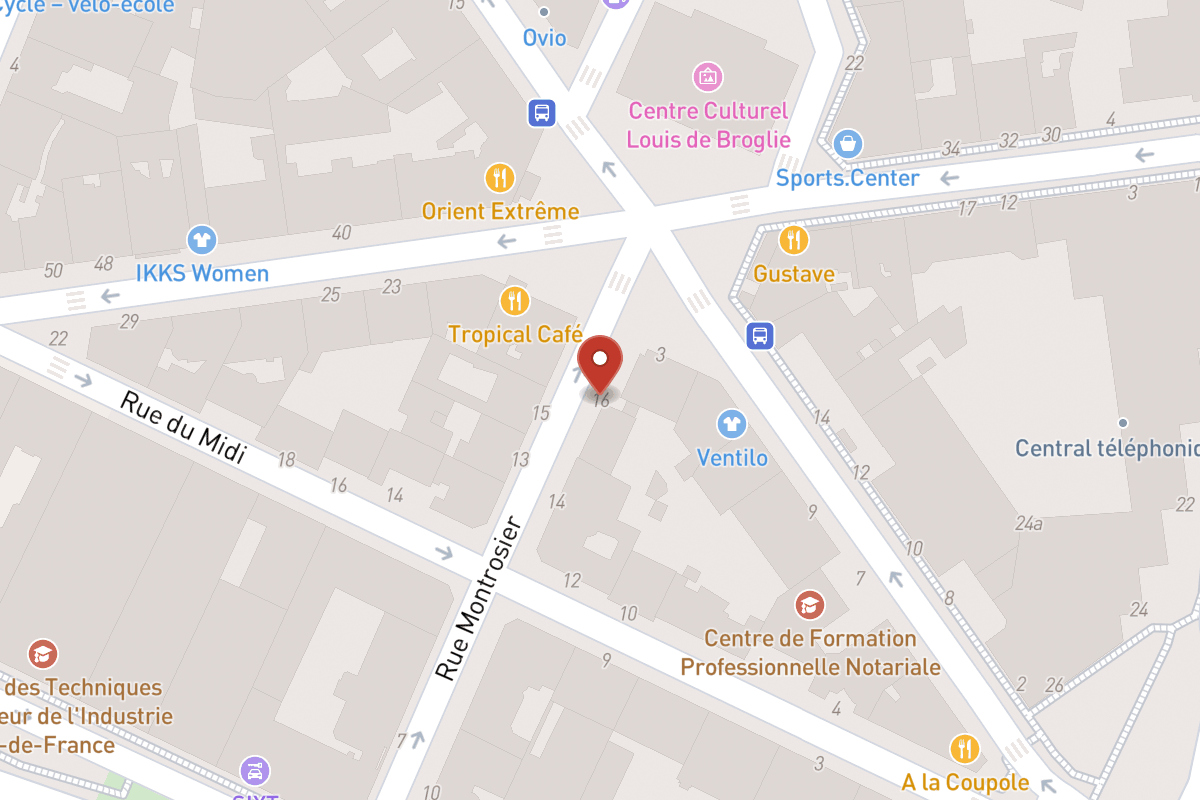 Plan de situation — 16 Rue Montrosier