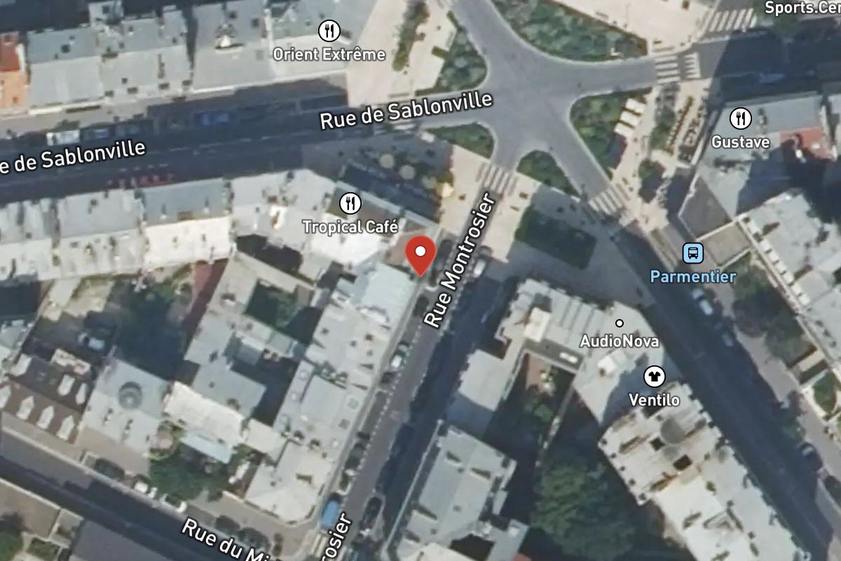 Vue satellite — 17 Rue Montrosier