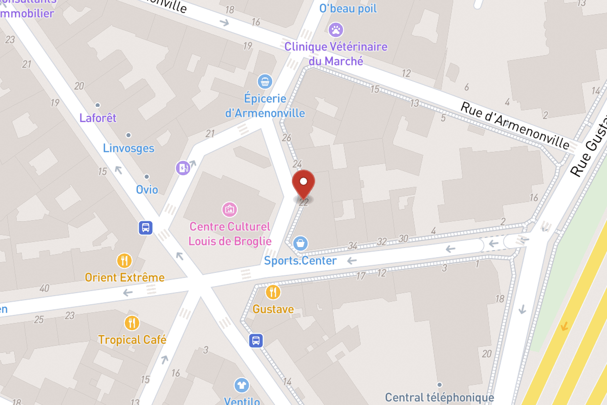 Plan de situation — 22 Rue Montrosier