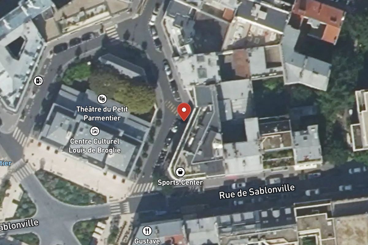 Vue satellite — 22 Rue Montrosier