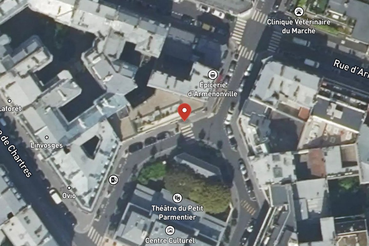 Vue satellite — 23 Rue Montrosier