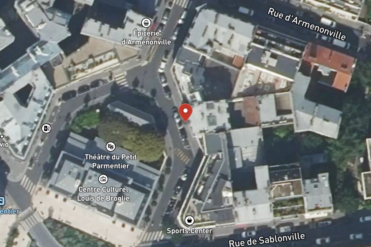 Vue satellite — 24 Rue Montrosier