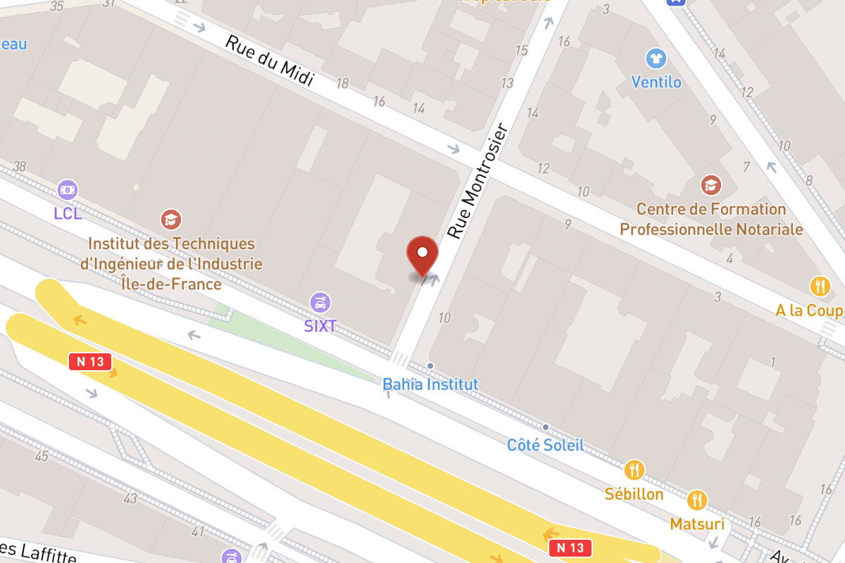 Plan de situation — 7 Rue Montrosier