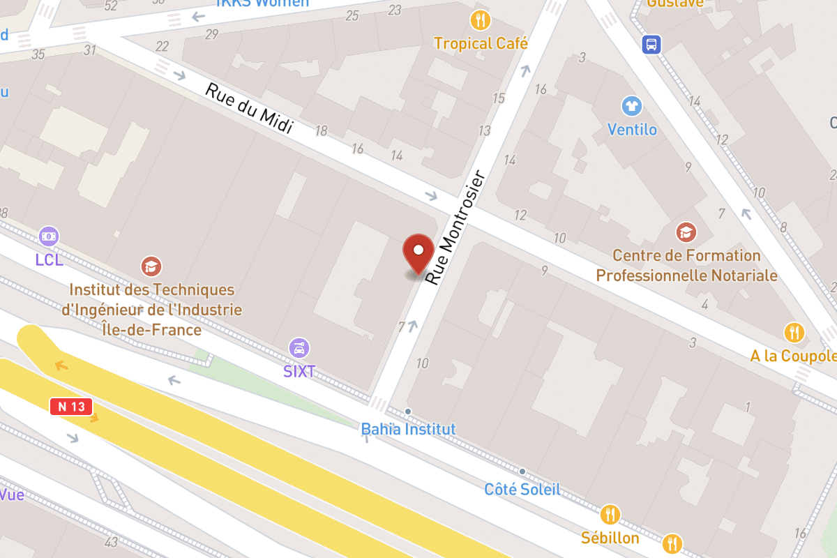 Plan de situation — 9 Rue Montrosier