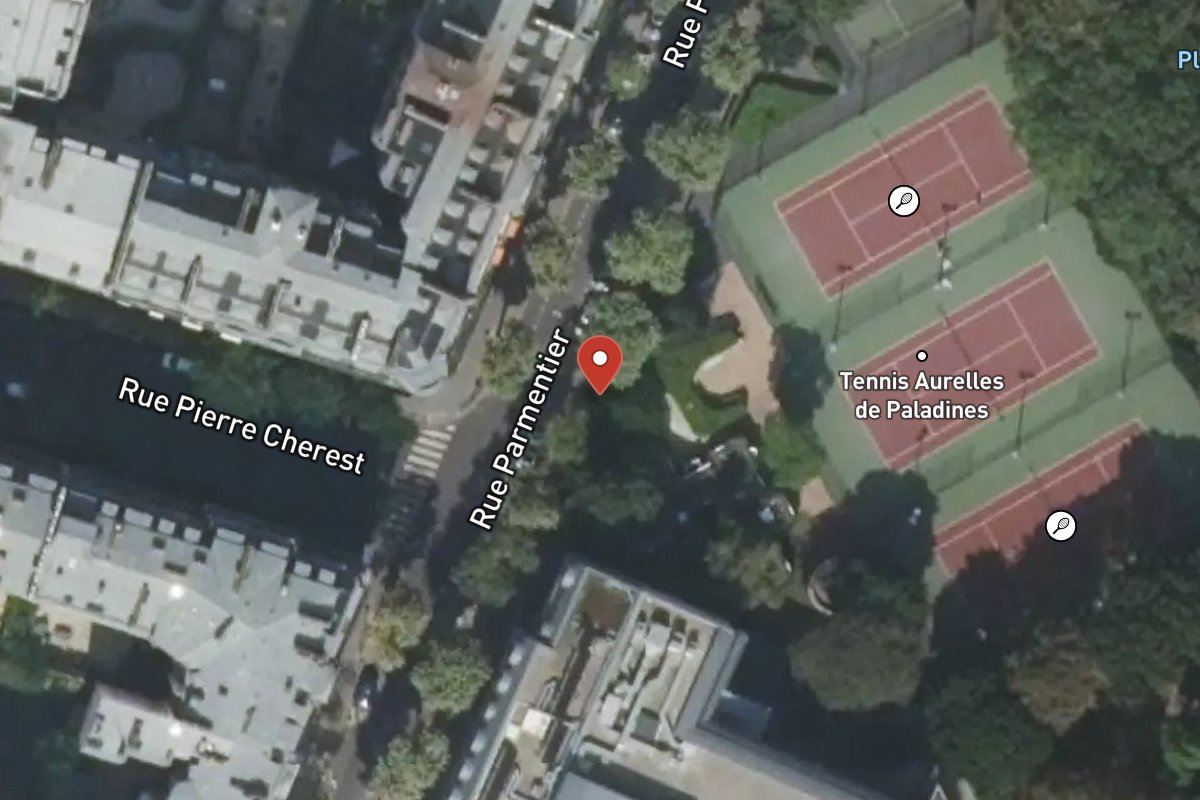 Vue satellite — 10 Rue Parmentier