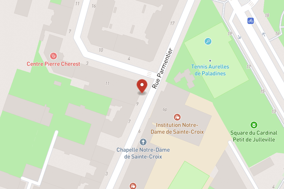 Plan de situation — 11 Rue Parmentier