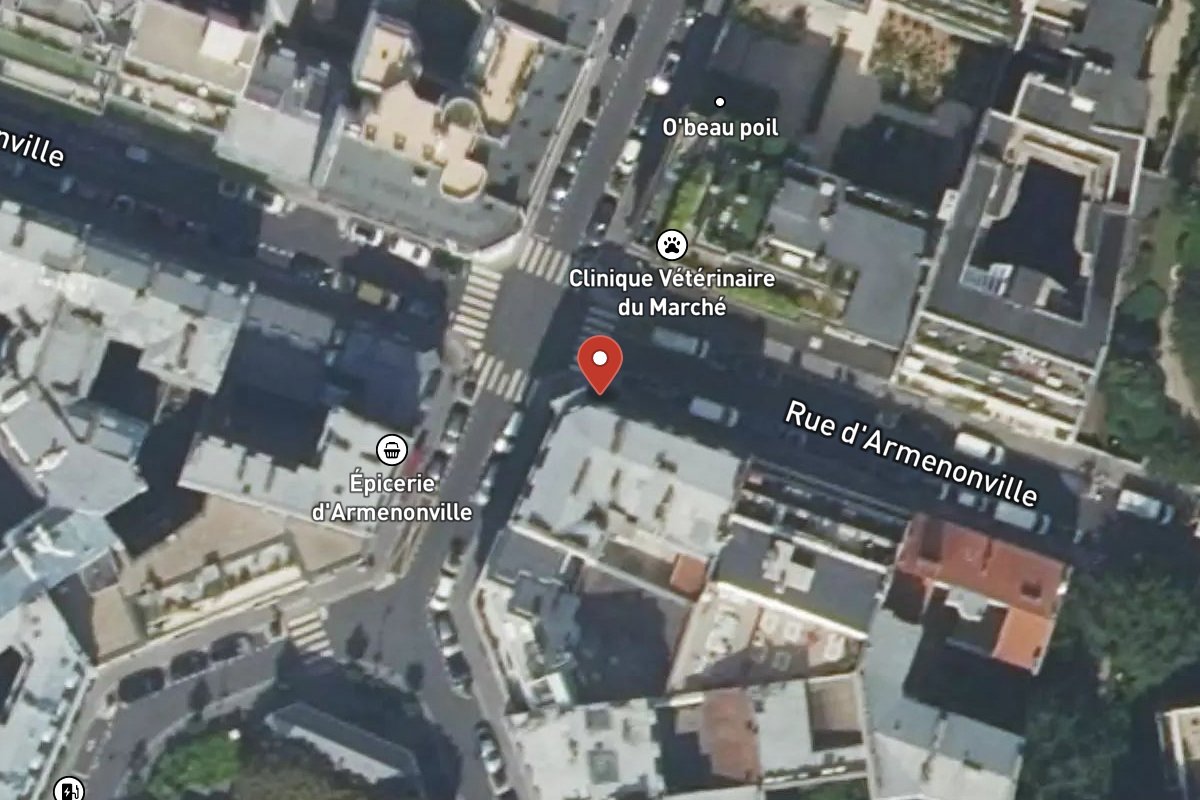 Vue satellite — 1 Rue Parmentier