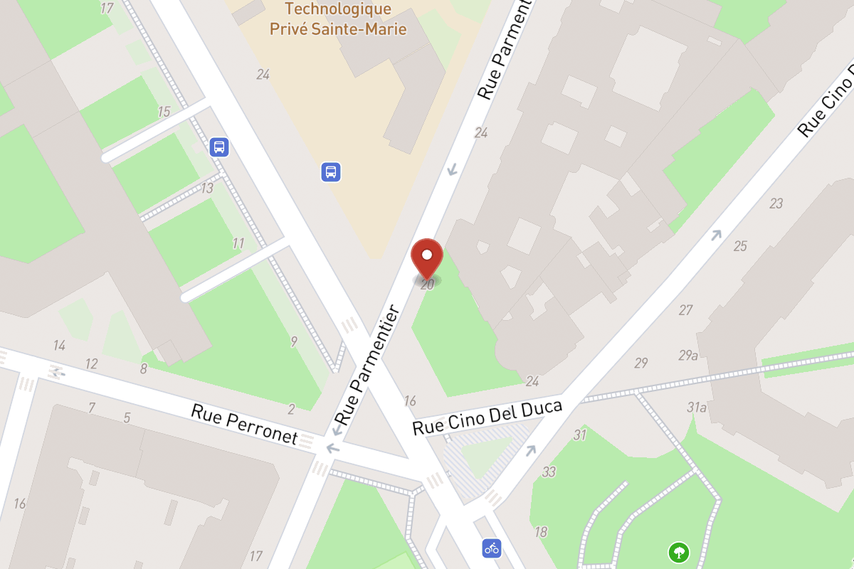 Plan de situation — 20 Rue Parmentier