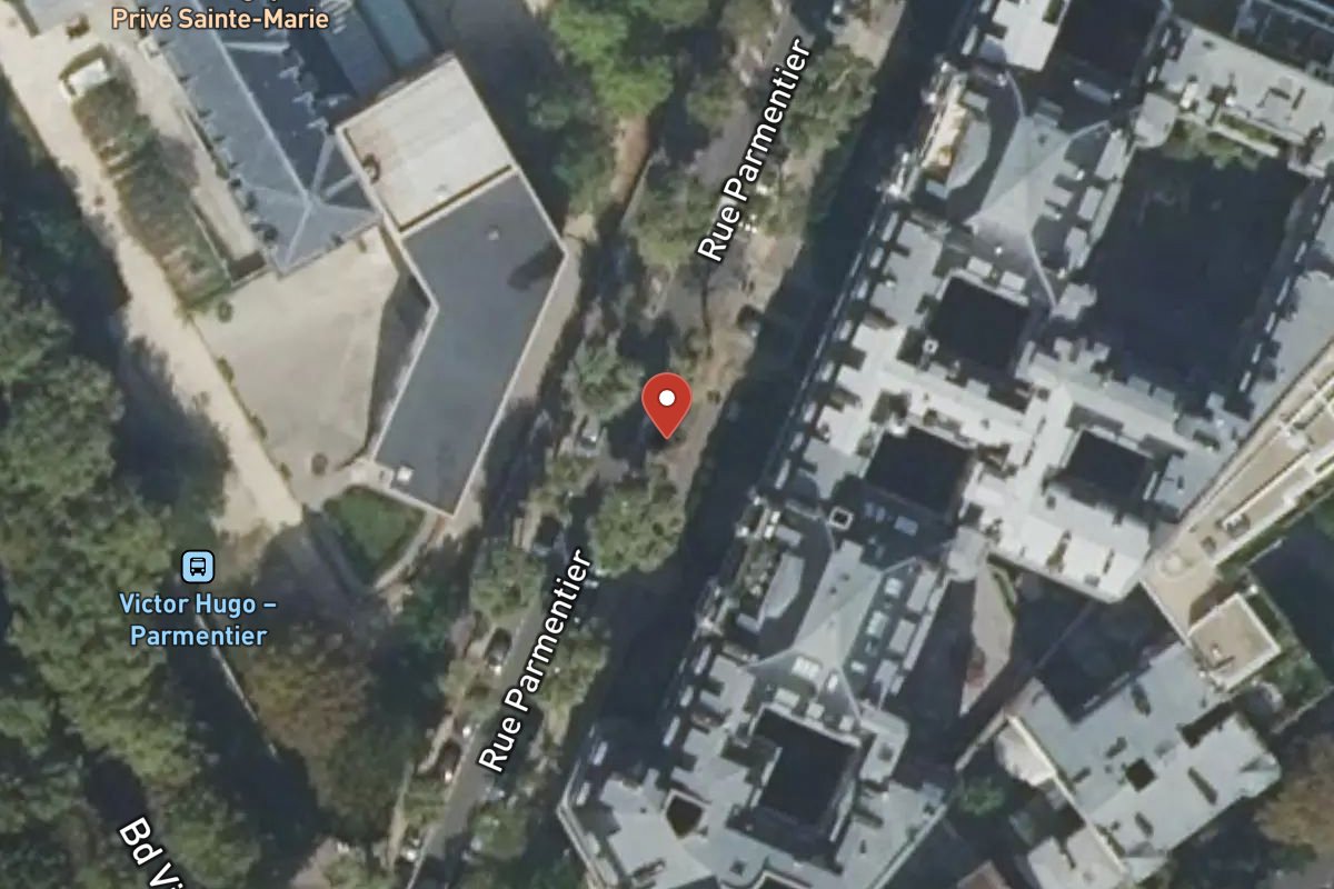 Vue satellite — 24 Rue Parmentier