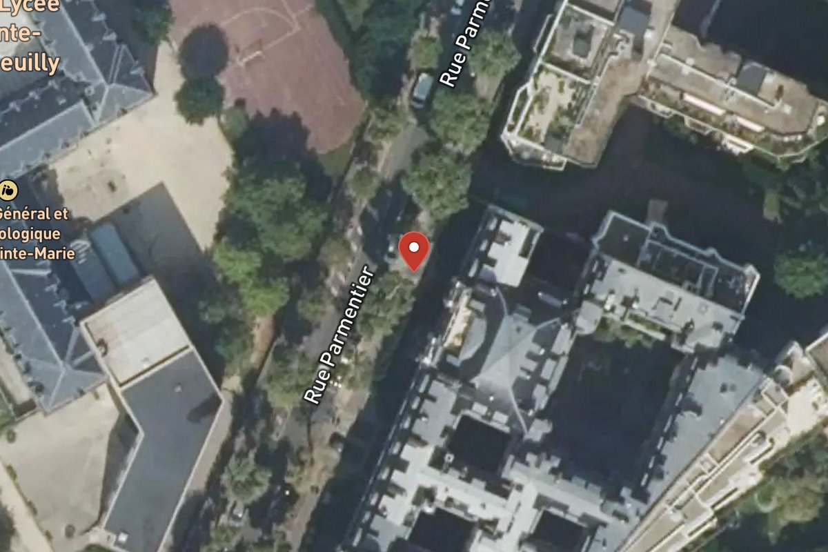 Vue satellite — 26 Rue Parmentier
