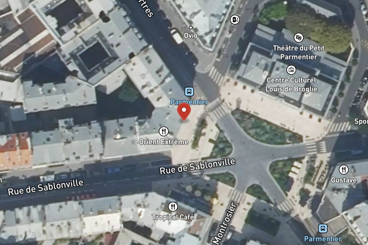 Vue satellite — 2 Rue Parmentier