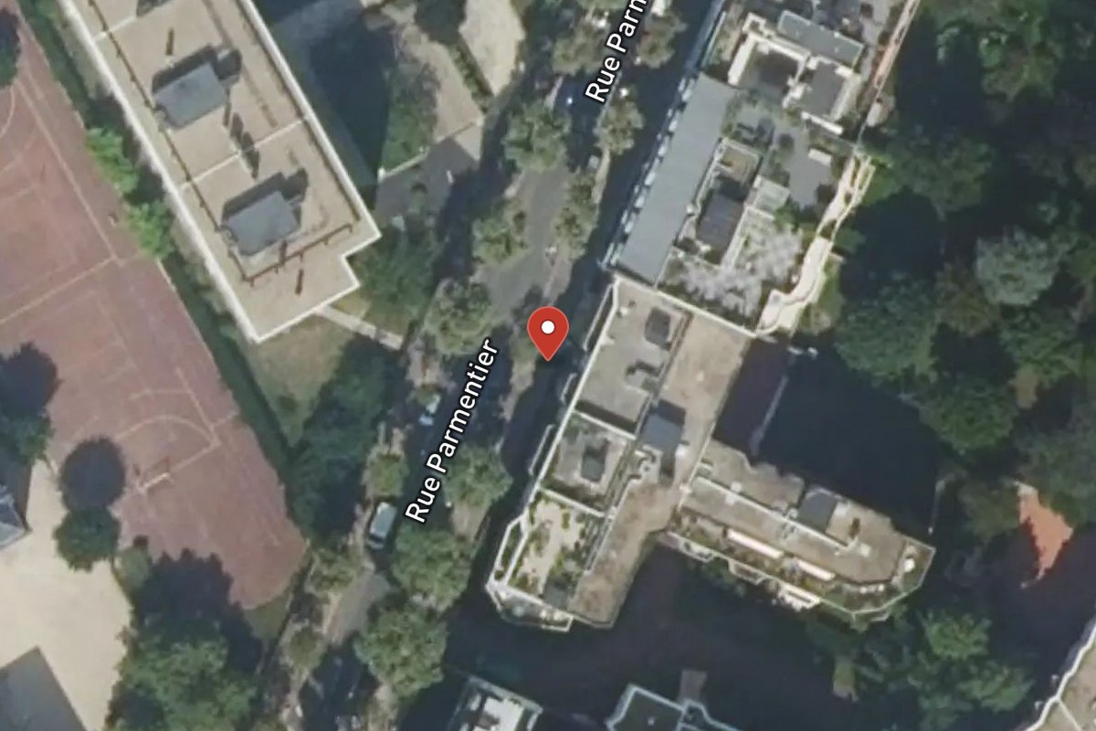Vue satellite — 32 Rue Parmentier