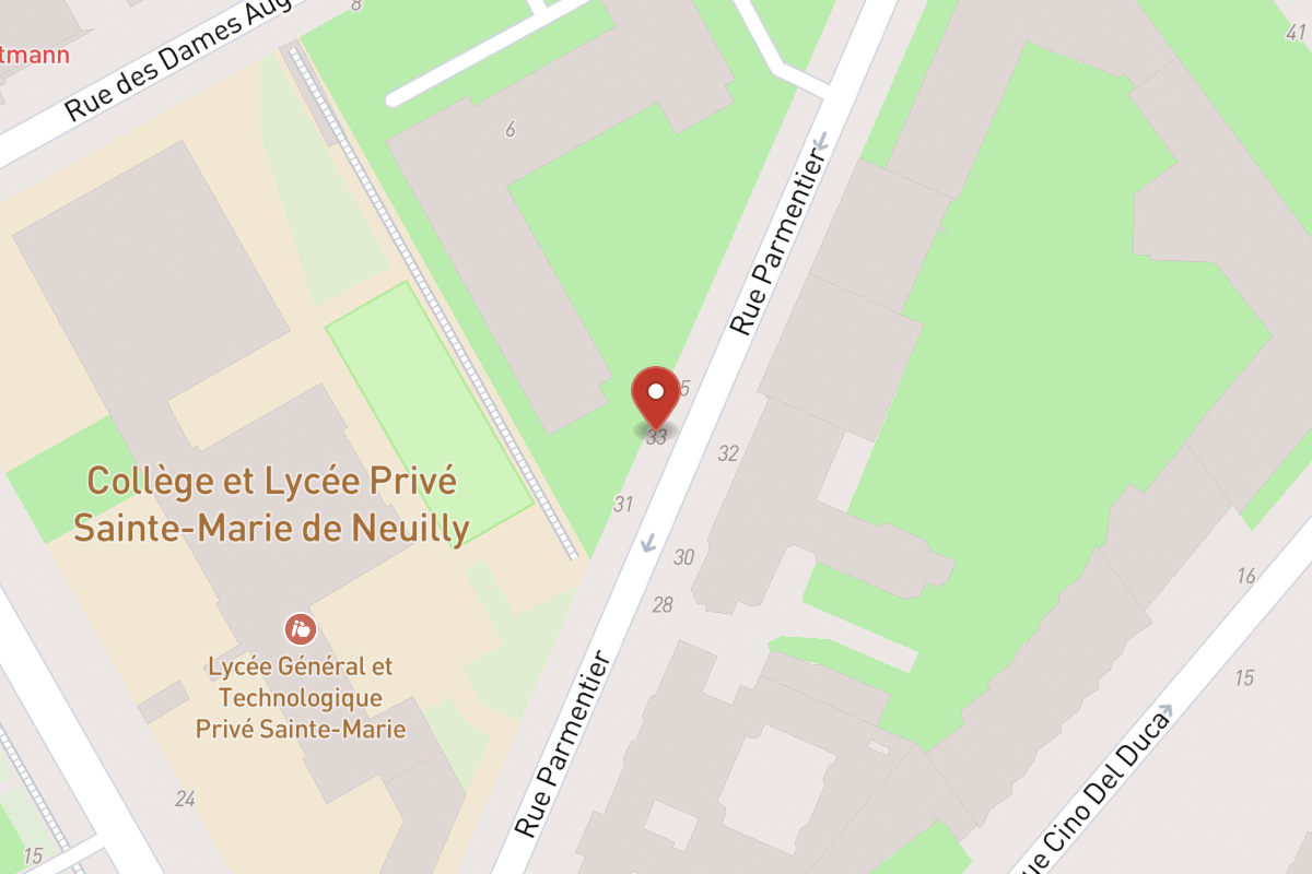 Plan de situation — 33 Rue Parmentier