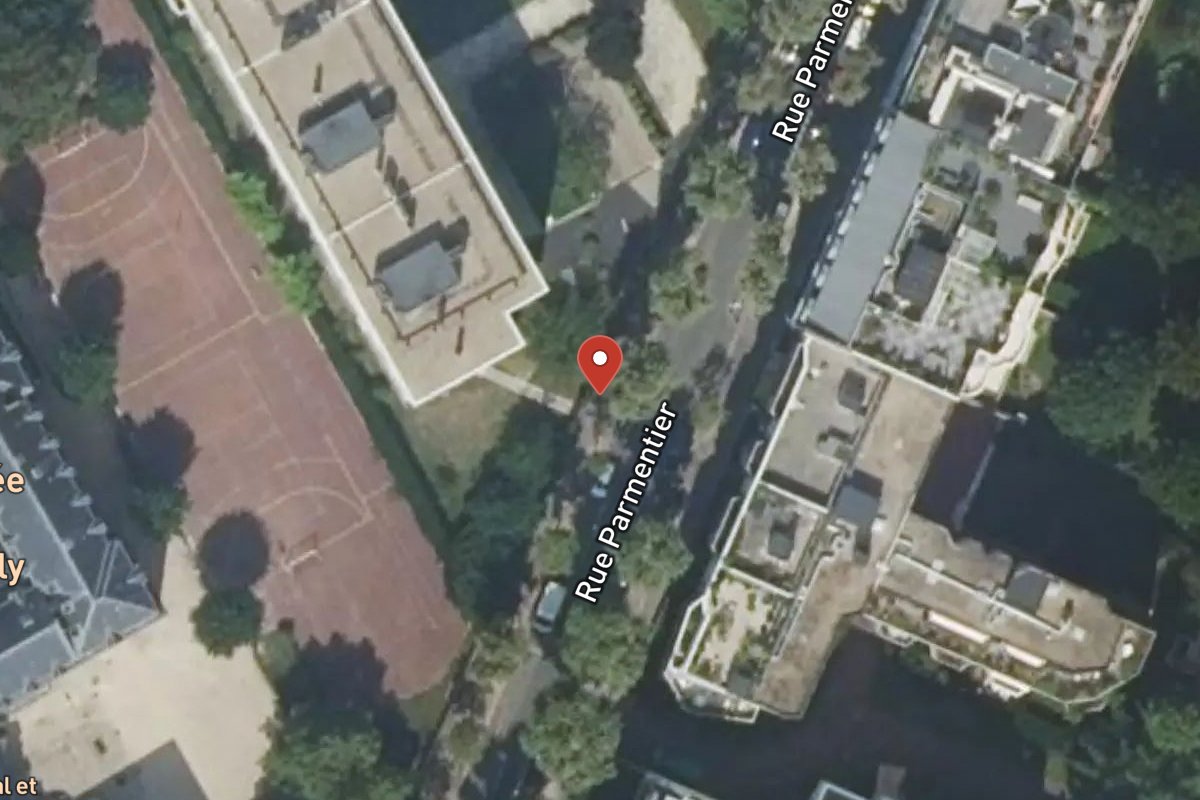 Vue satellite — 33 Rue Parmentier