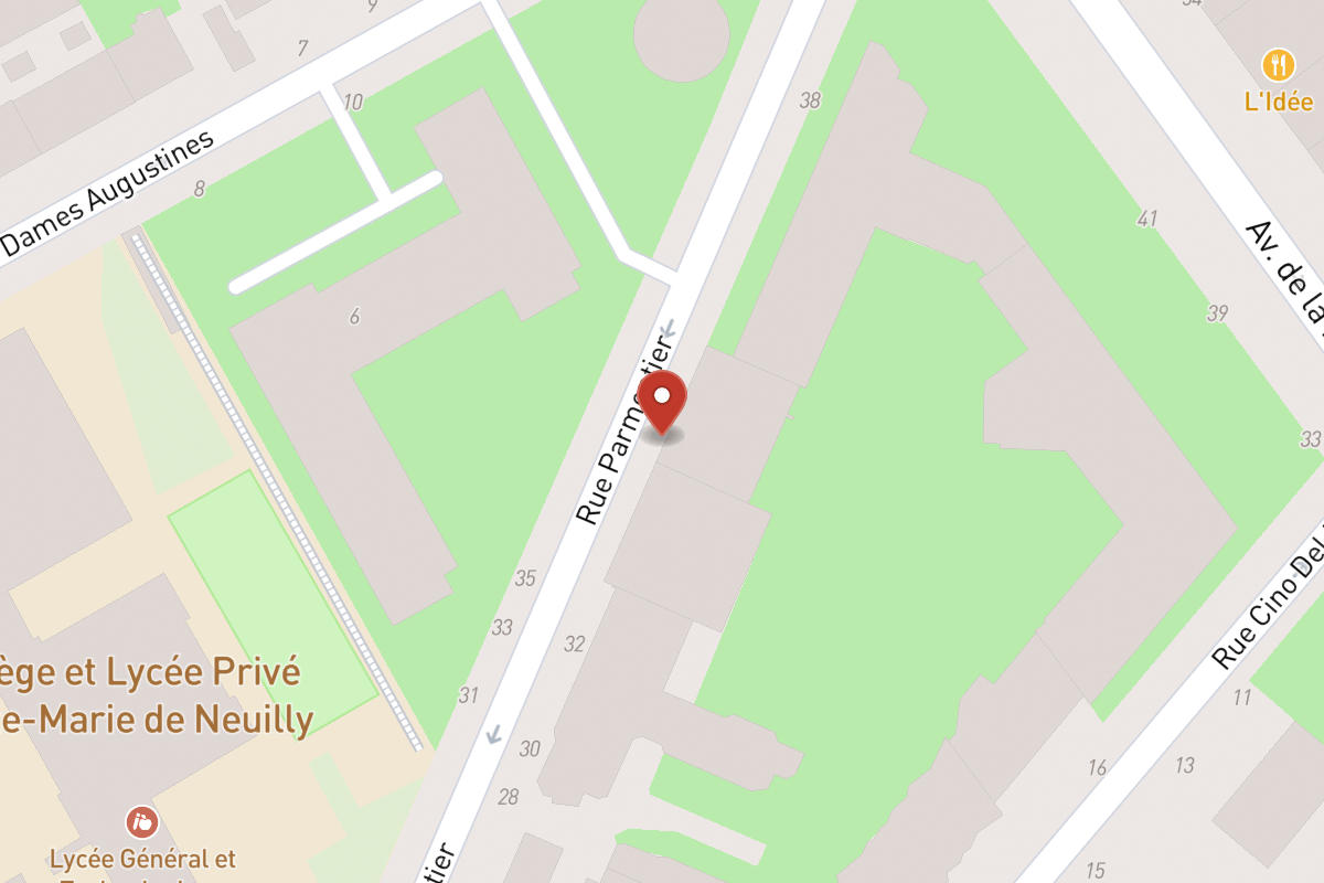 Plan de situation — 36 Rue Parmentier