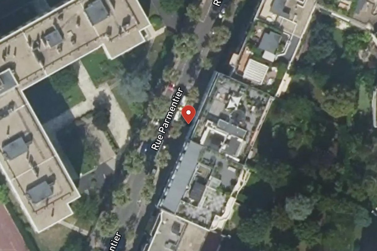 Vue satellite — 36 Rue Parmentier