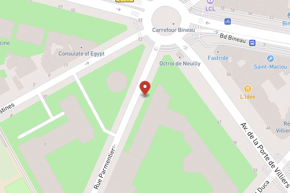 Plan de situation — 38 Rue Parmentier