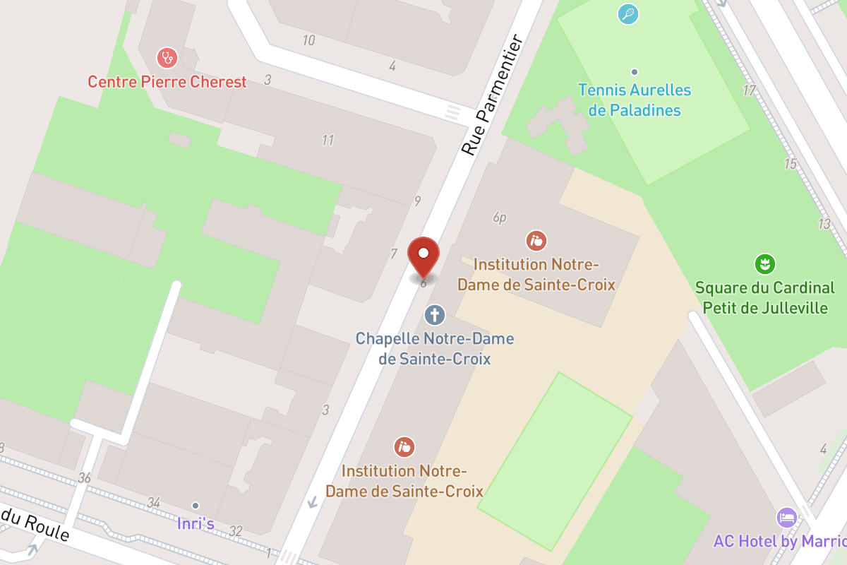 Plan de situation — 6 Rue Parmentier