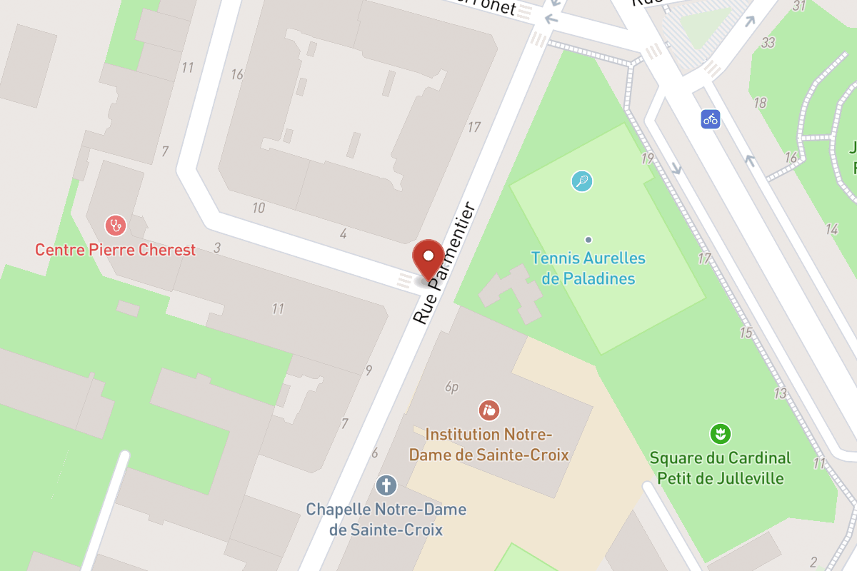 Plan de situation — 8 Rue Parmentier