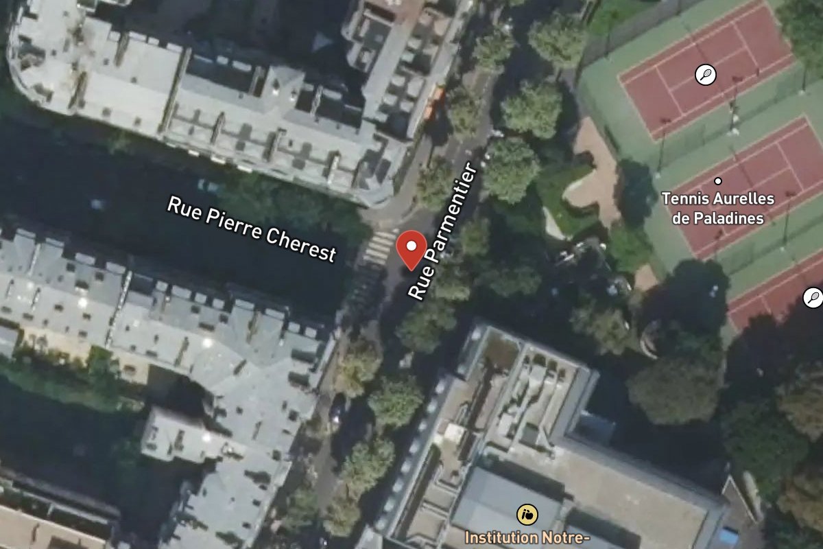 Vue satellite — 8 Rue Parmentier